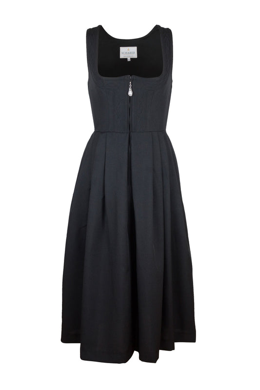 Tradition Festzelt - Dirndl 80cm - mit Reißverschluss - schwarz