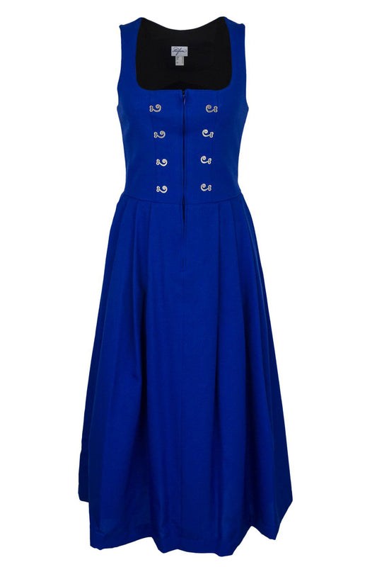 Dirndl 80cm - mit Miederhaken - blau