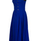 Dirndl 80cm - mit Miederhaken - blau