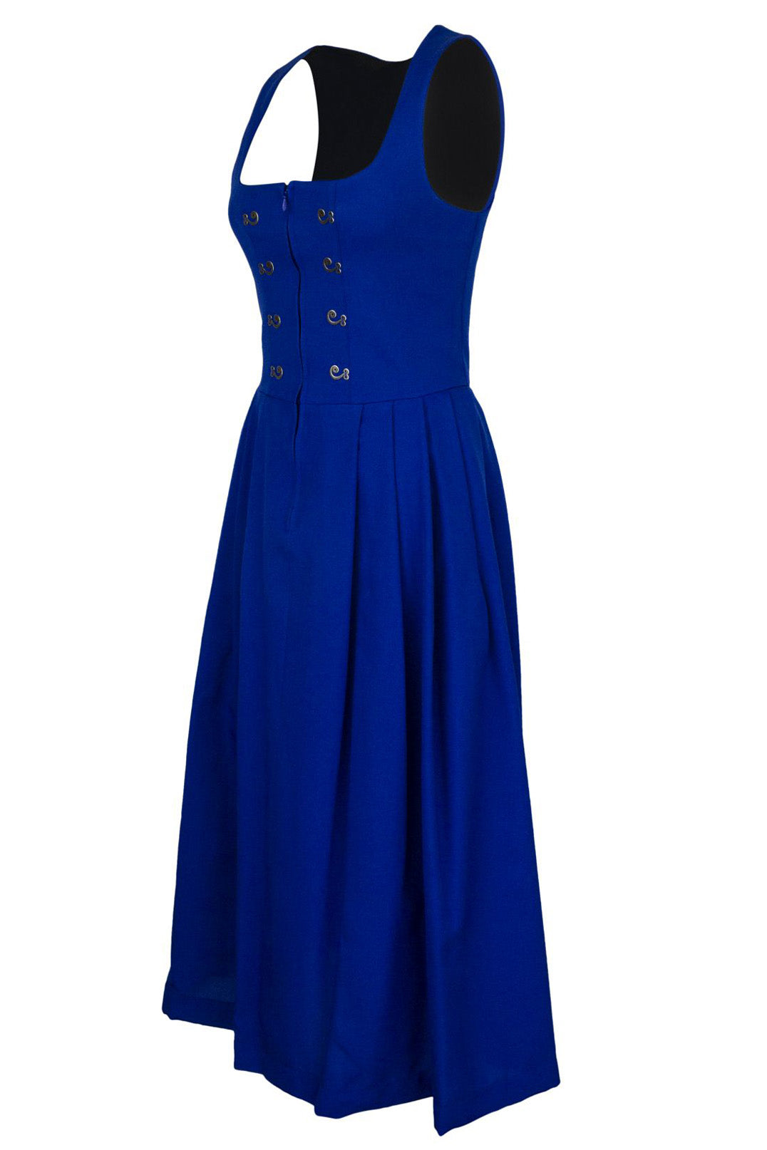 Dirndl 80cm - mit Miederhaken - blau